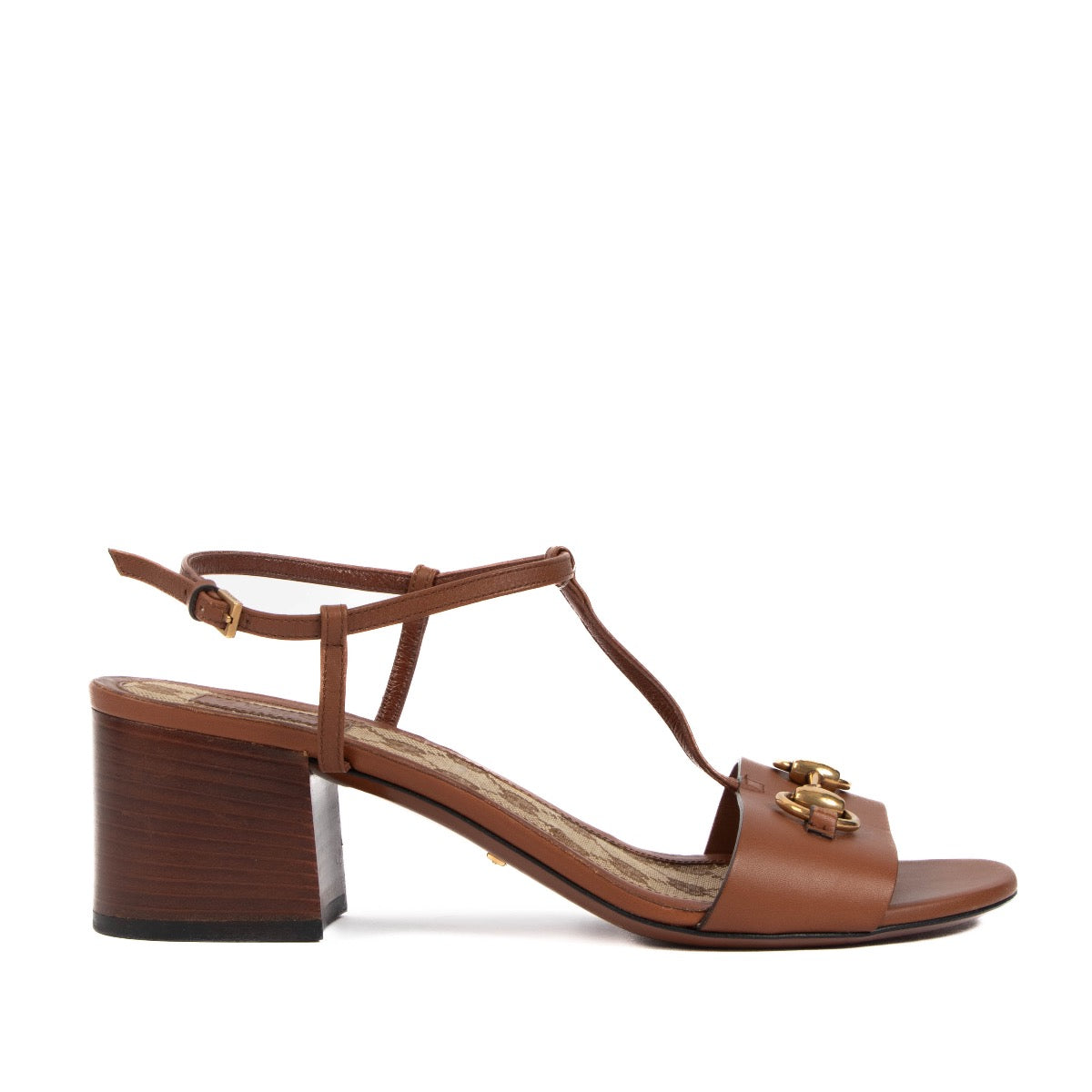shop 100% authentic second hand Gucci Brown Horsebit Sandals - Size 38 on Labellov.com