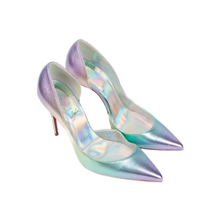 Christian Louboutin Holographic Leather Iriza Pump, Christian Louboutin Iriza Pump, Christian Louboutin Holographic, Christian Louboutin Holographic Leather Iriza Pump, Christian Louboutin Paris, Christian Louboutin Pump, Labellov, Preloved, Antwerp