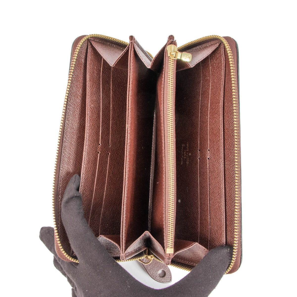 Louis Vuitton Calfskin/Monogram Gamma Zippy Wallet