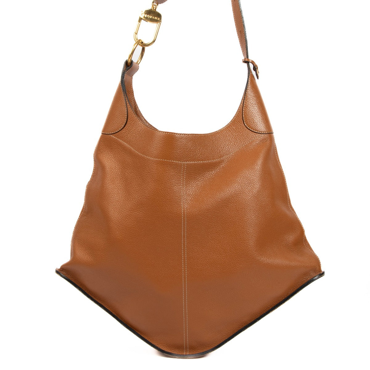 Delvaux Cognac Trotteur Satan Bag