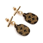 shop 100% authentic second hand Hermès Buffalo Horn Chain D'ancre Earrings on Labellov.com