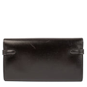 Shop safe online at Labellov in Antwerp, Brussels and Knokke this 100% authentic second hand Hermes Black Box Kelly Classique Wallet PHW