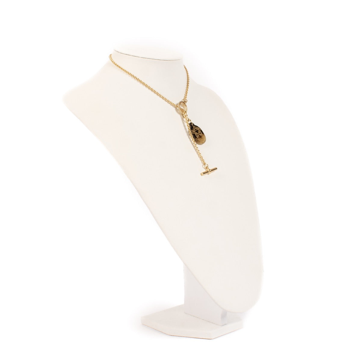 shop 100% authentic second hand Hermès Buffalo Horn Chain d'Ancre Necklace on Labellov.com