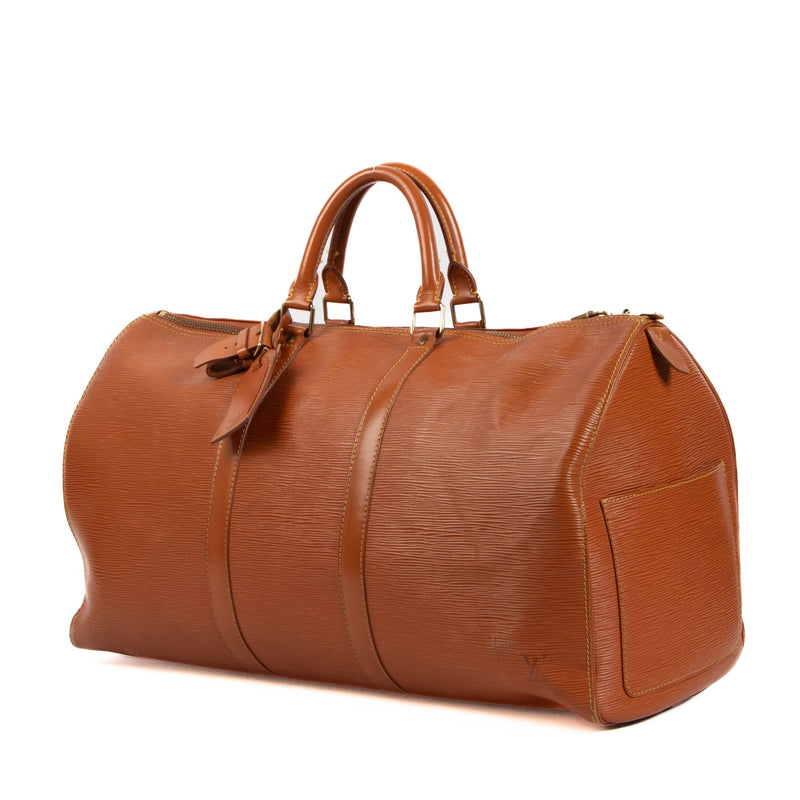 Shop 100% authentic second-hand Louis Vuitton Brown Epi Leather Keepall Travel Bag on Labellov.com