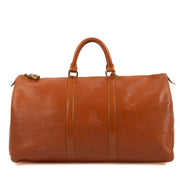 Shop 100% authentic second-hand Louis Vuitton Brown Epi Leather Keepall Travel Bag on Labellov.com