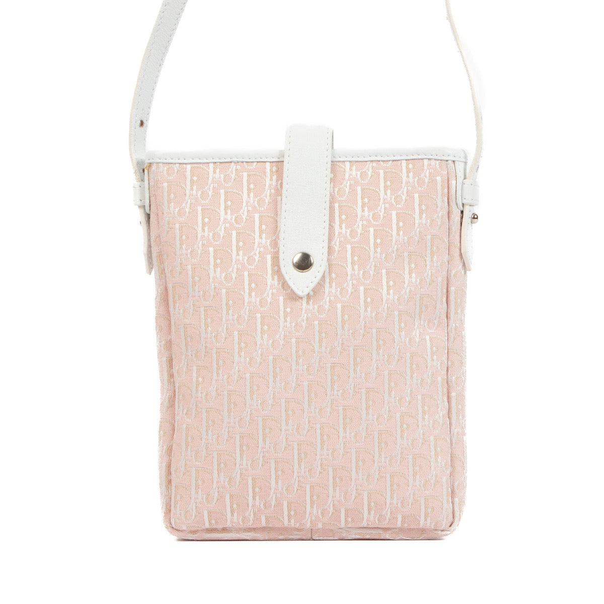 Y2K Vintage John Galliano Christian Dior Pink Monogram Diorissimo Pouch Bag