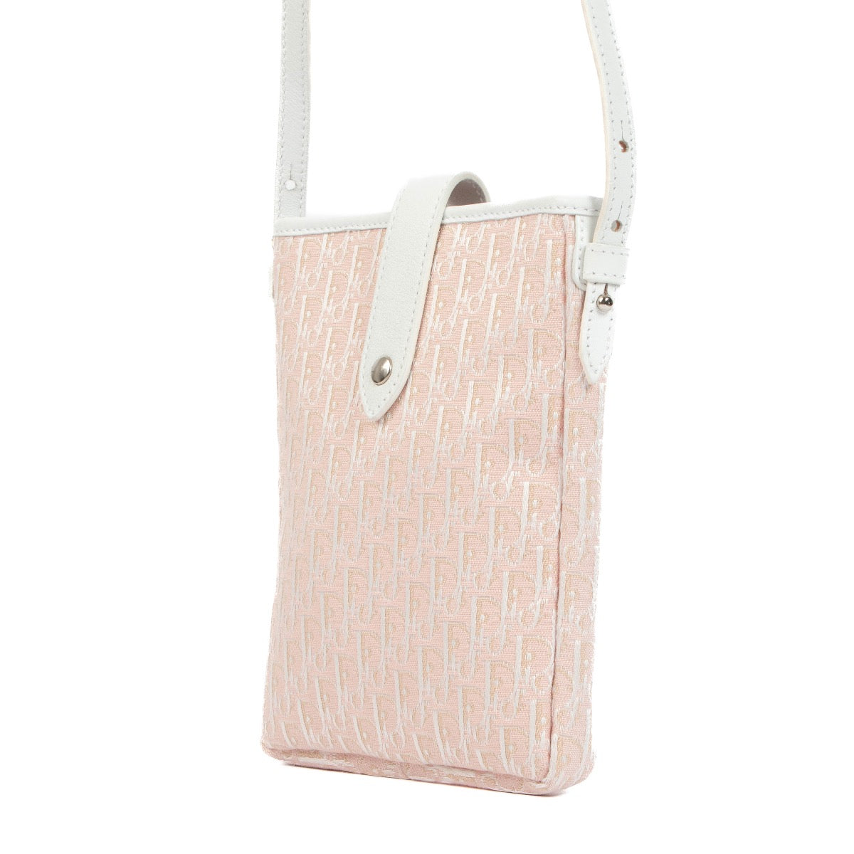 Y2K Vintage John Galliano Christian Dior Pink Monogram Diorissimo Pouch Bag