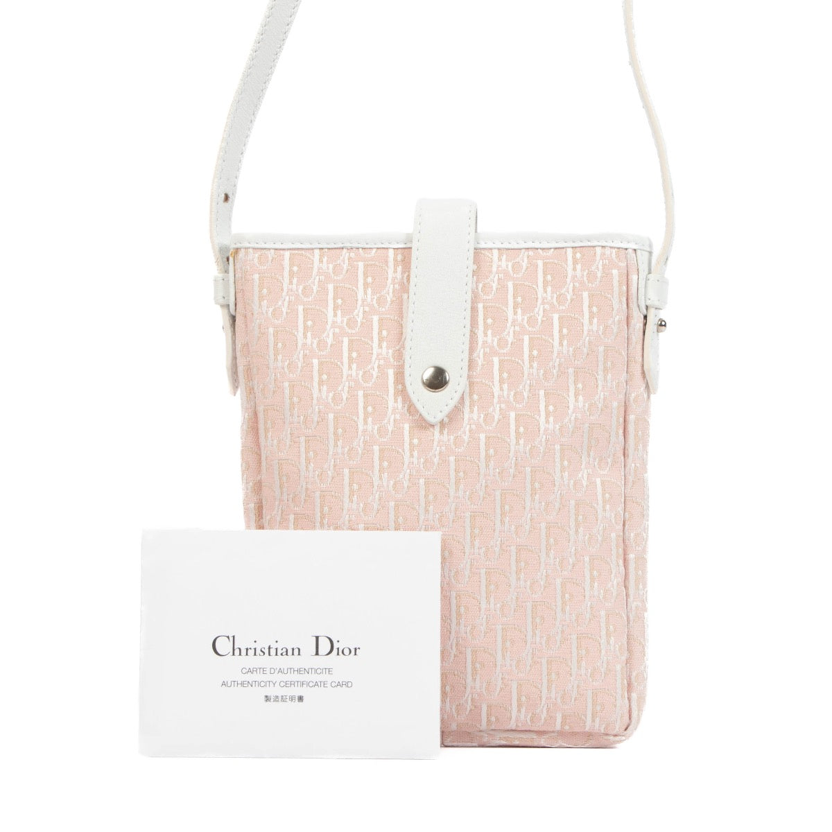 Y2K Vintage John Galliano Christian Dior Pink Monogram Diorissimo Pouch Bag