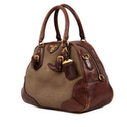 shop 100% authentic second hand Prada Brown Top handle on Labellov.com