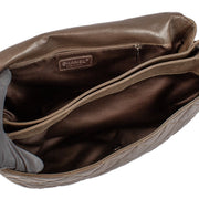 shop 100% authentic second hand Chanel Khaki Lambskin Accordion Flap Bag on Labellov.com