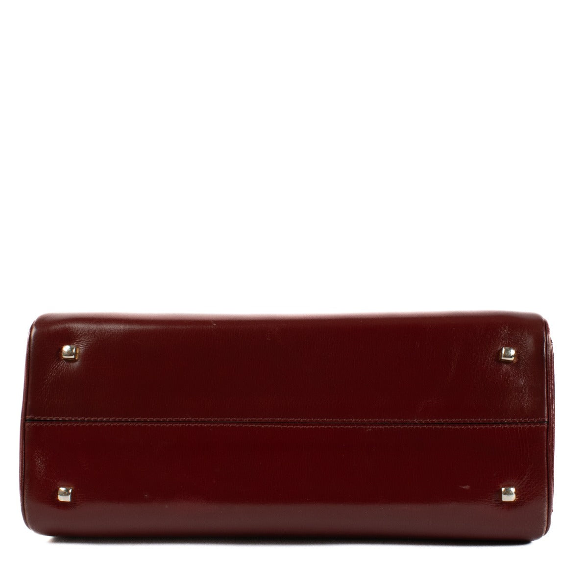 Delvaux 1970s Burgundy Box Calf Tempête MM Bag