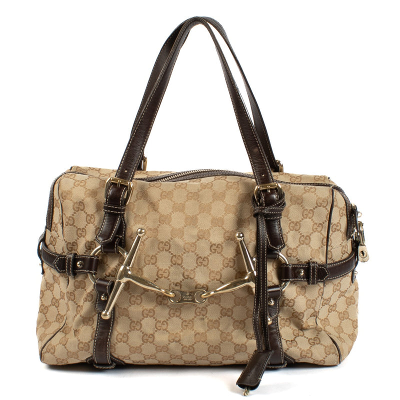 Shop 100% authentic secondhand Gucci Monogram 85th Anniversary Boston Tote Bag on Labellov.com