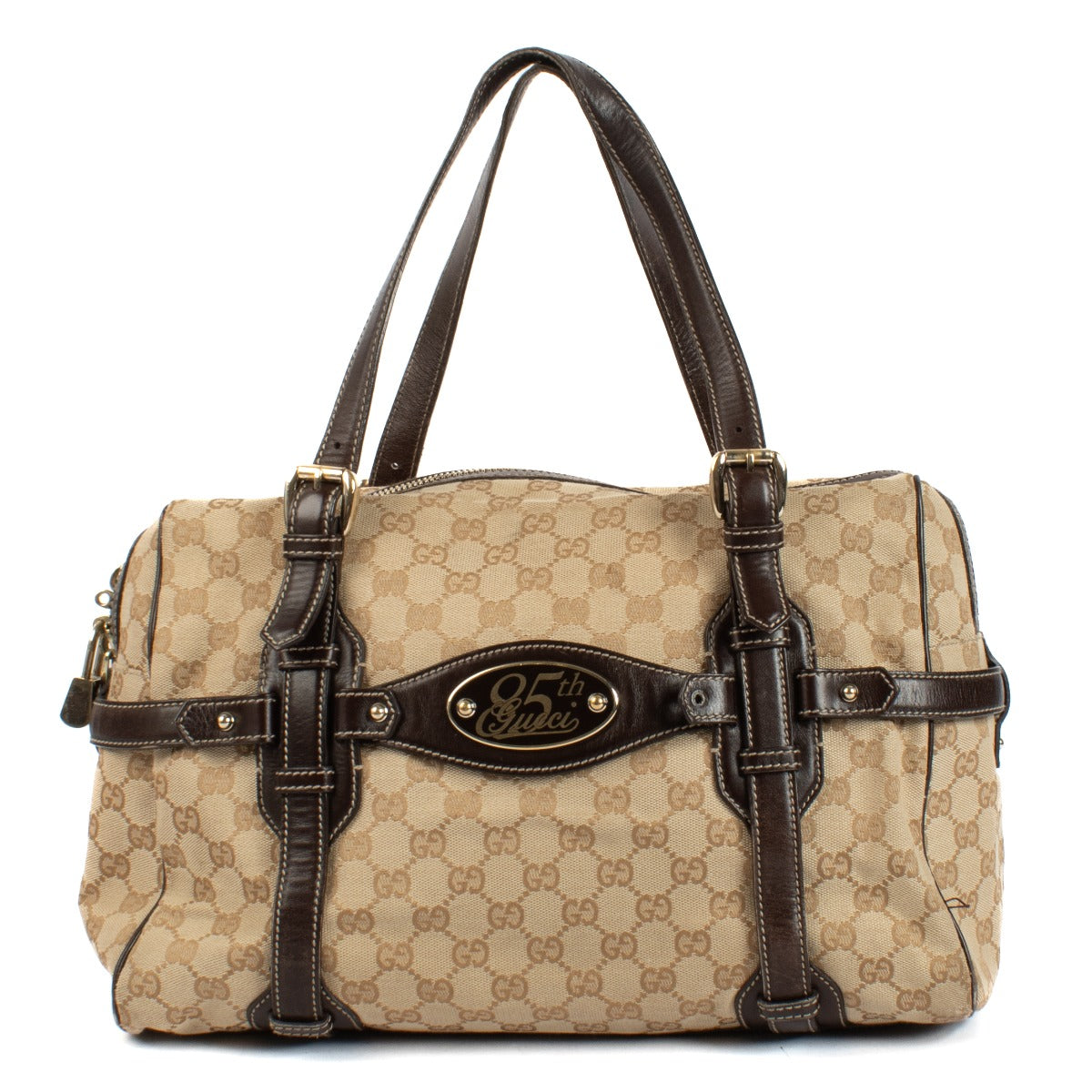 Shop 100% authentic secondhand Gucci Monogram 85th Anniversary Boston Tote Bag on Labellov.com