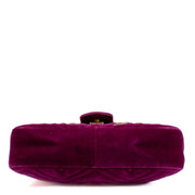 shop 100% authentic second hand Gucci Purple Velvet Loved Embroidered Medium GG Marmont Bag on Labellov.com