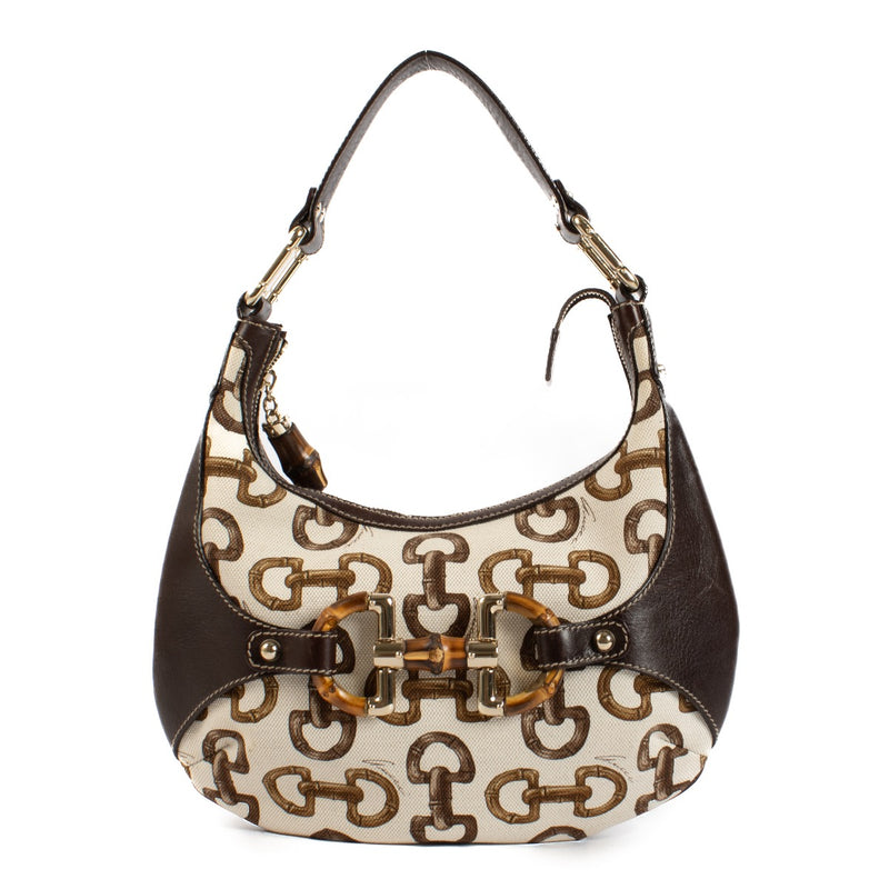 Shop 100% authentic secondhand Gucci Horsebit Canvas Small Hobo Bag on Labellov.com