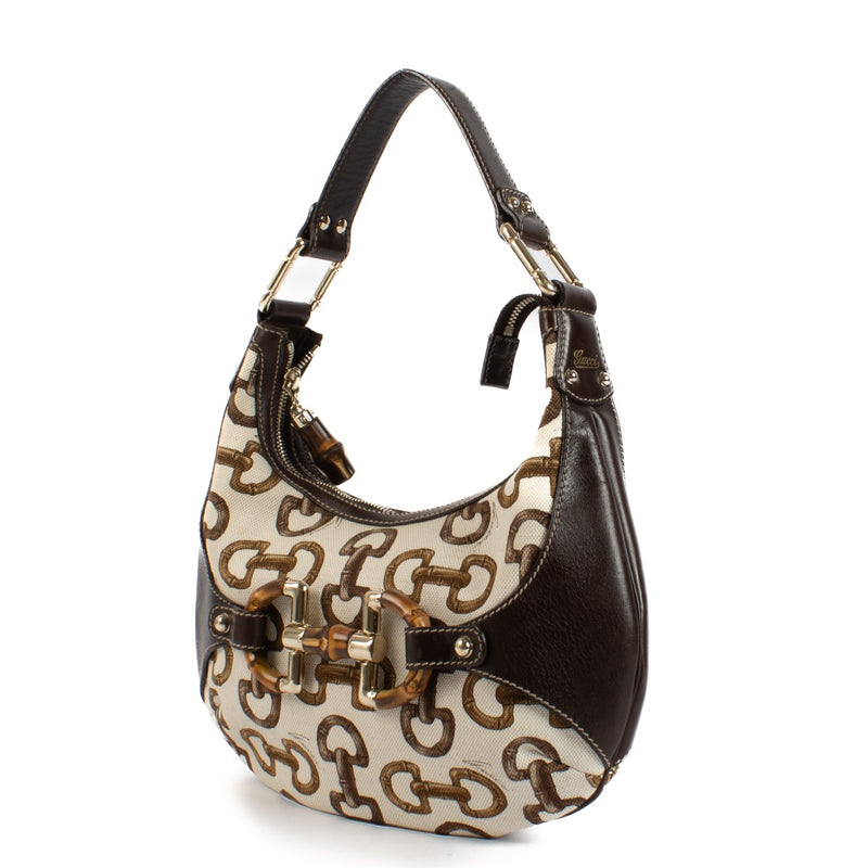 Shop 100% authentic secondhand Gucci Horsebit Canvas Small Hobo Bag on Labellov.com