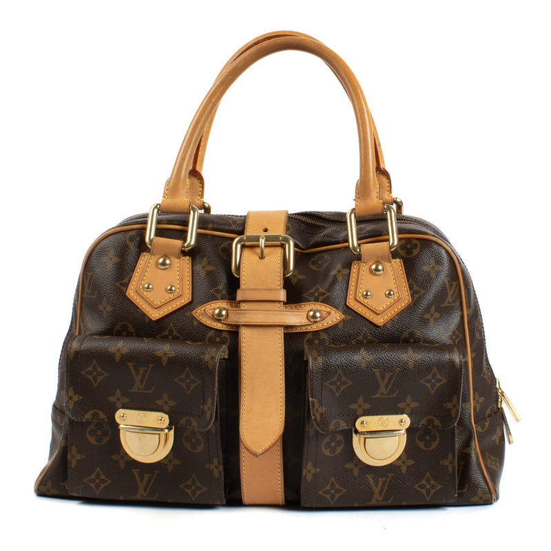 Shop safe online at Labellov in Antwerp, Brussels and Knokke this 100% authentic second hand Louis Vuitton Monogram Canvas Manhattan GM Bag