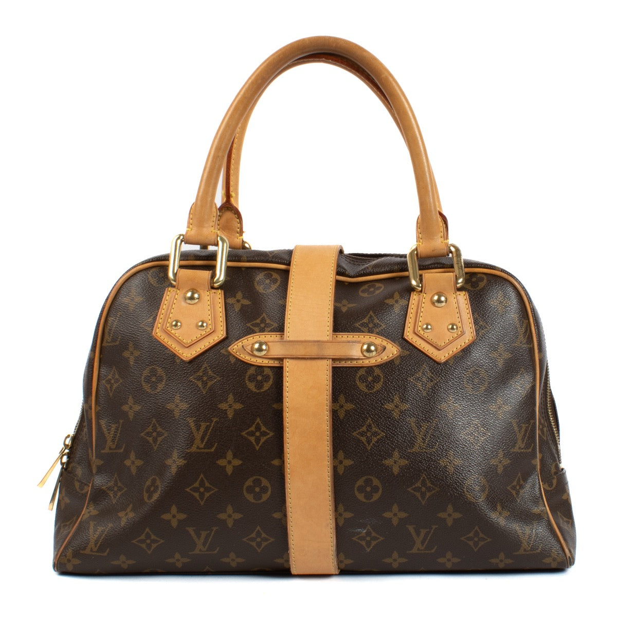 Shop safe online at Labellov in Antwerp, Brussels and Knokke this 100% authentic second hand Louis Vuitton Monogram Canvas Manhattan GM Bag