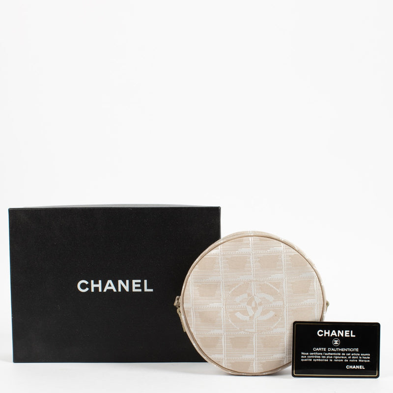 Shop 100% authentic secondhand Chanel Pink Jacquard Travel Line Nylon Clutch on Labellov.com