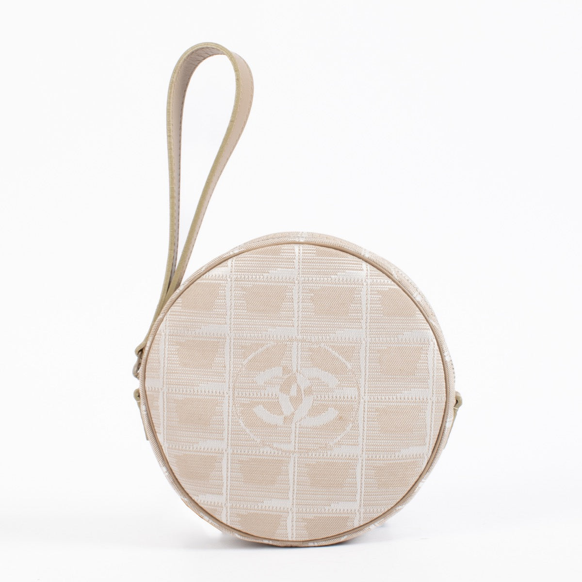 Shop 100% authentic secondhand Chanel Pink Jacquard Travel Line Nylon Clutch on Labellov.com