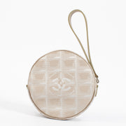 Shop 100% authentic secondhand Chanel Pink Jacquard Travel Line Nylon Clutch on Labellov.com