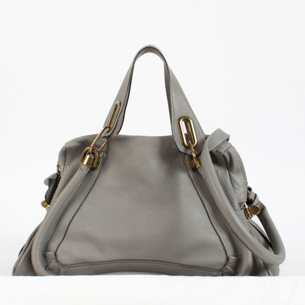 shop 100% authentic second hand Chloé Grey Paraty Bag on Labellov.com