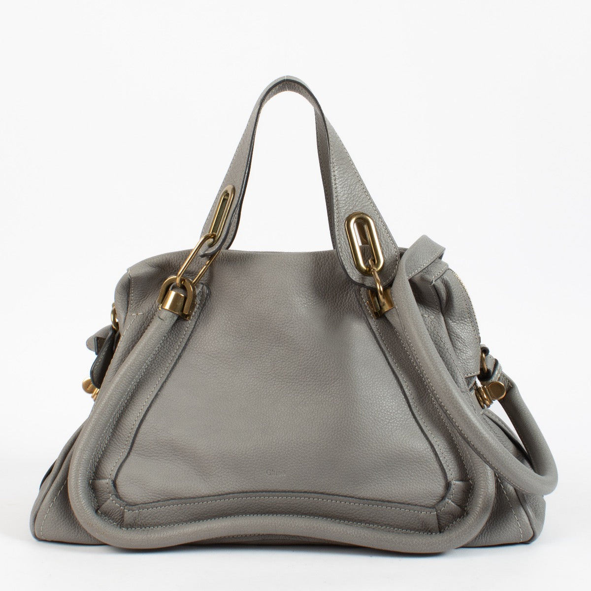 shop 100% authentic second hand Chloé Grey Paraty Bag on Labellov.com