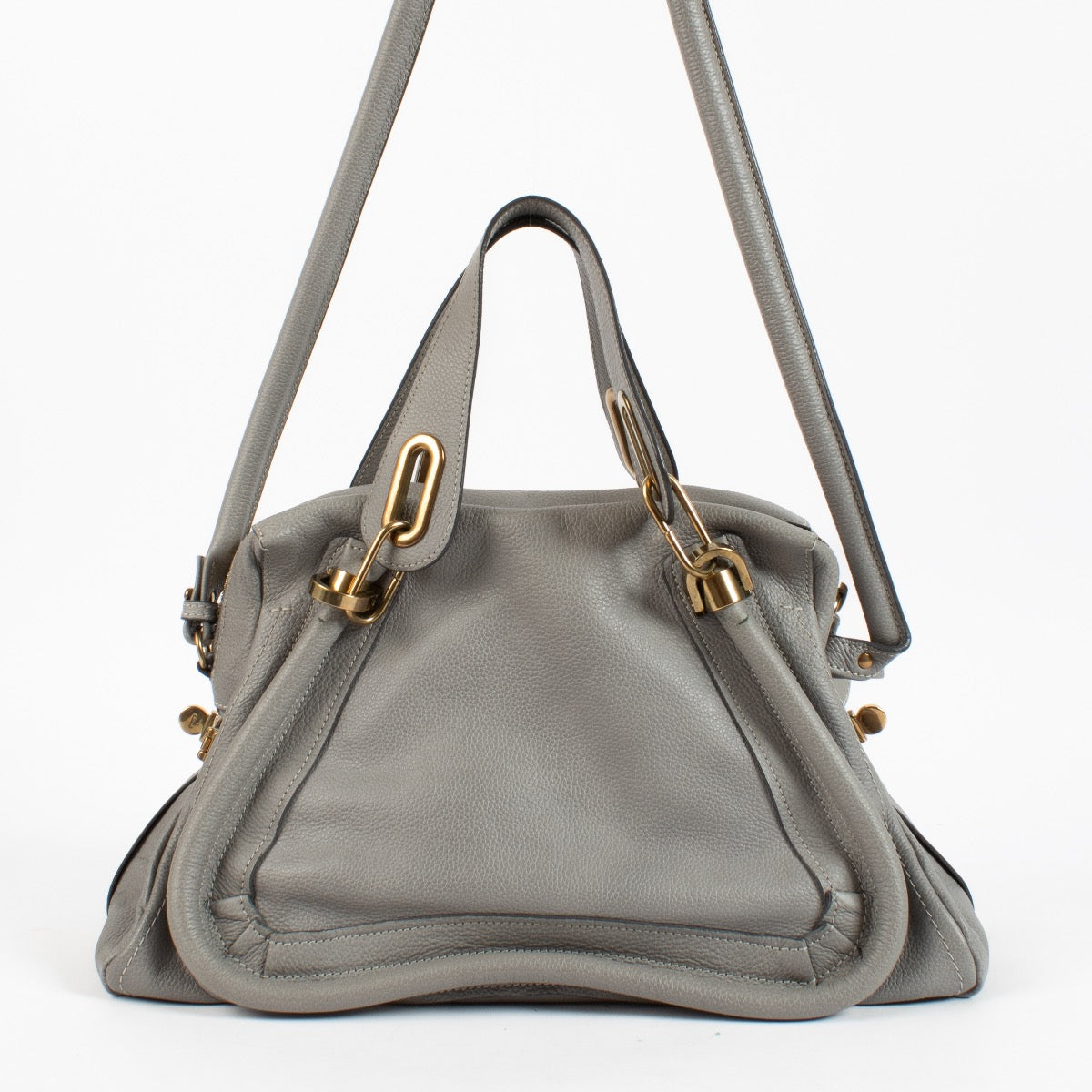 shop 100% authentic second hand Chloé Grey Paraty Bag on Labellov.com