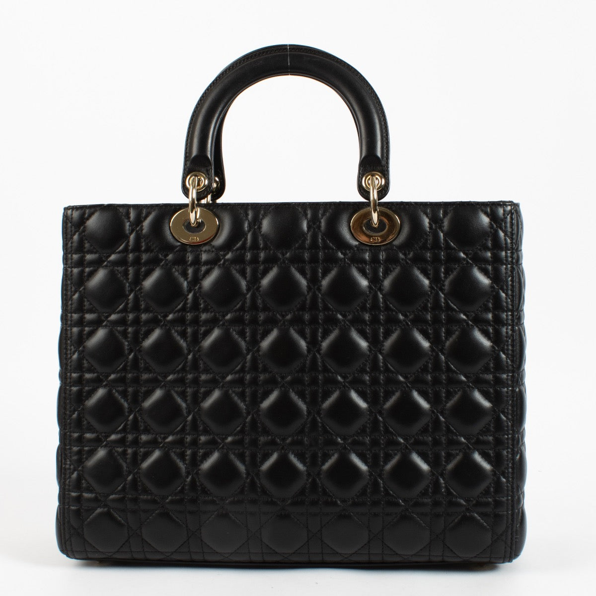 shop 100% authentic second hand Christian Dior Black Cannage Large Lady Dior Bag on Labellov.com