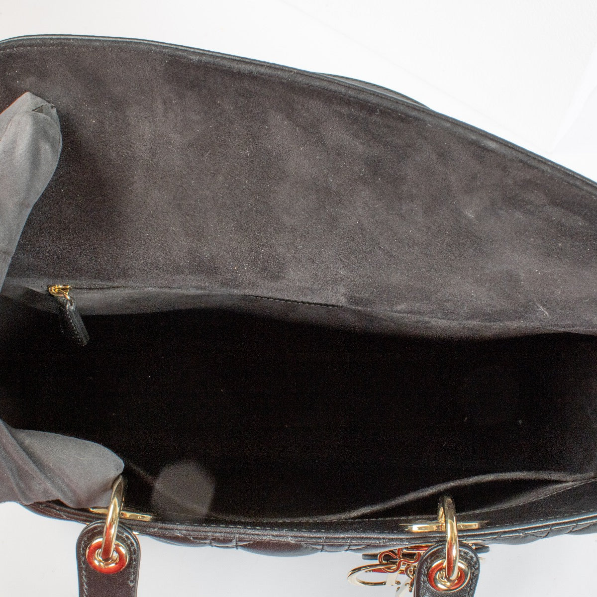 shop 100% authentic second hand Christian Dior Black Cannage Large Lady Dior Bag on Labellov.com