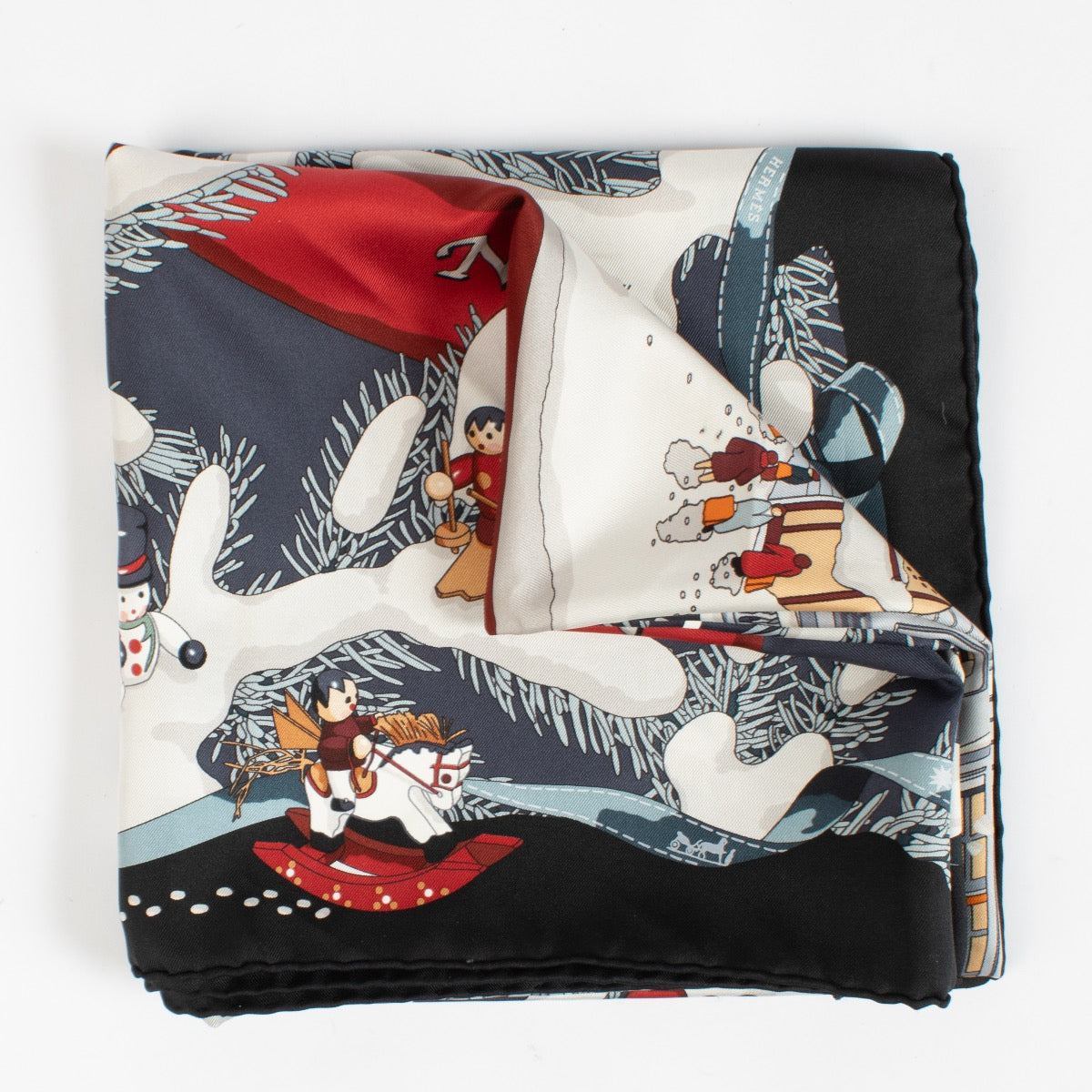 Shop 100% authentic second hand Hermès Noel au Fauboug Silk Scarf on Labellov.com