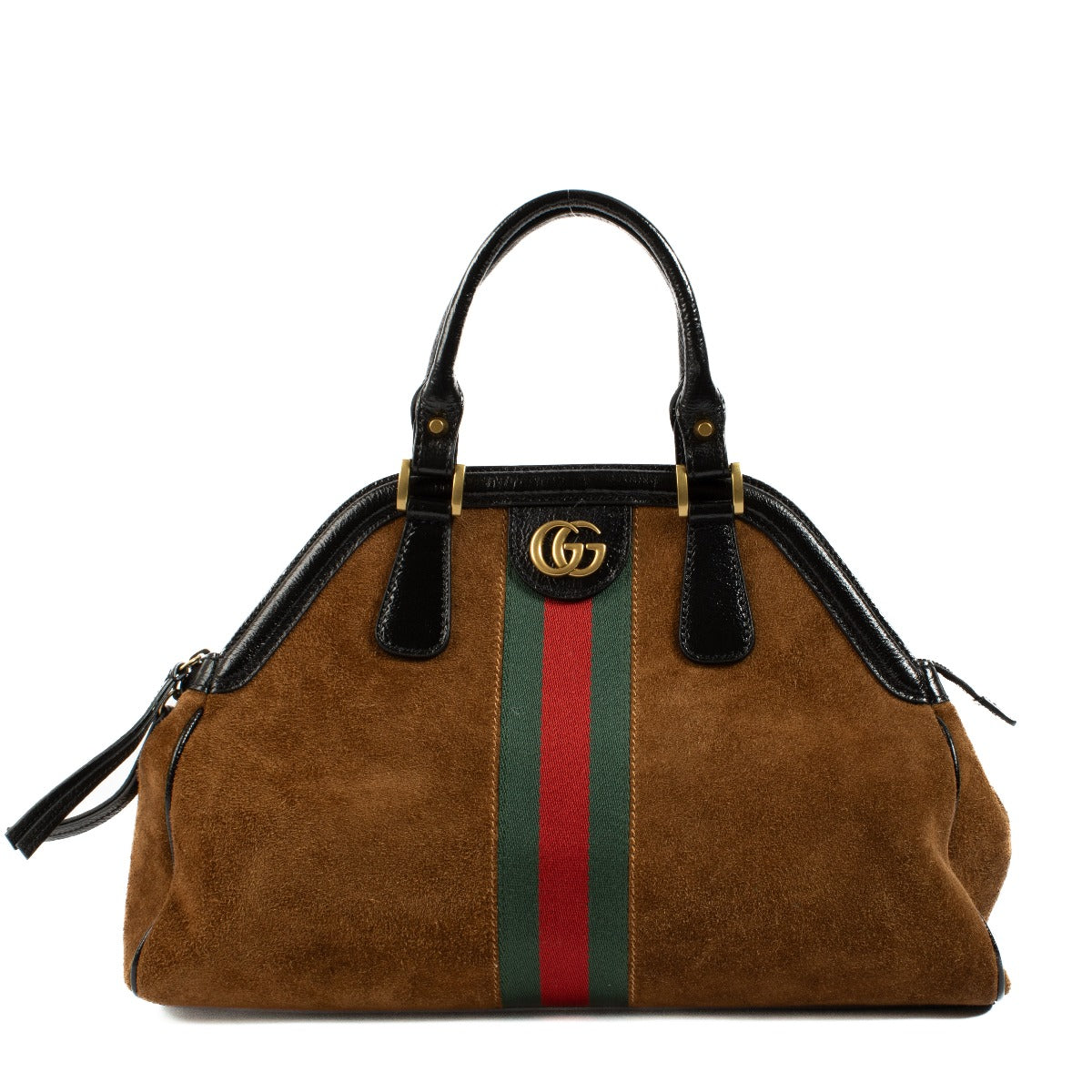 Shop 100% authentic secondhand Gucci Brown Suede Medium Re(Belle) Handbag on Labellov.com