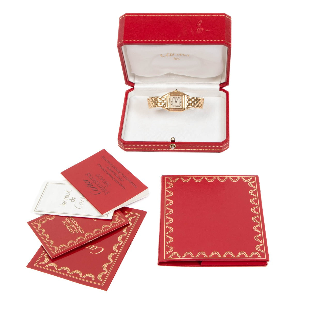 Cartier 107000 M Vintage 18K Yellow Gold Panthère de Cartier Watch