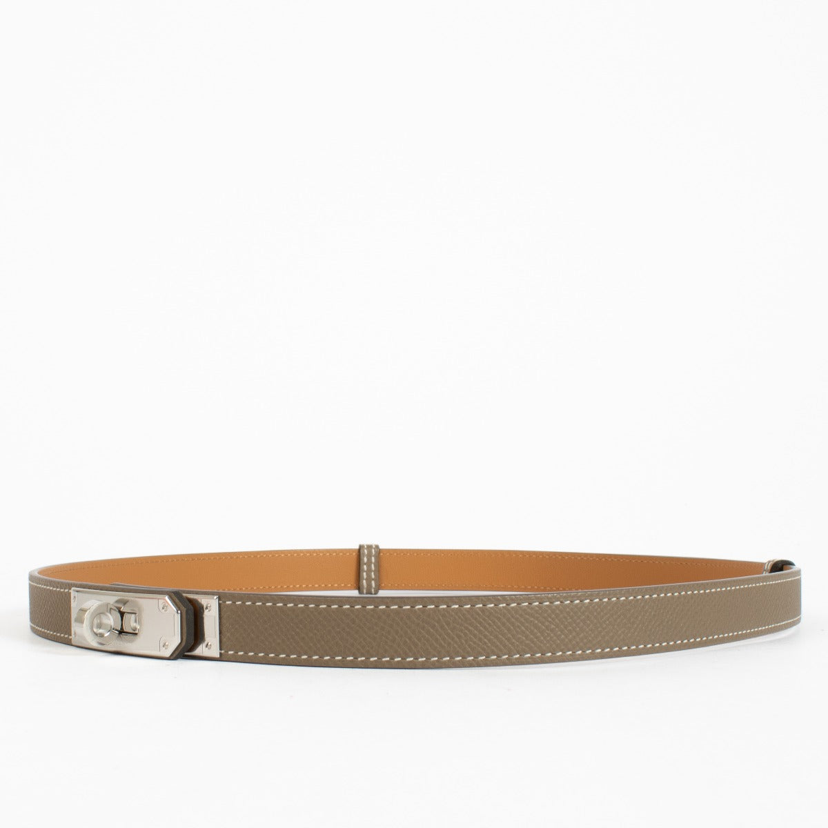 Ceinture Hermès Kelly 18 Etoupe Epsom PHW