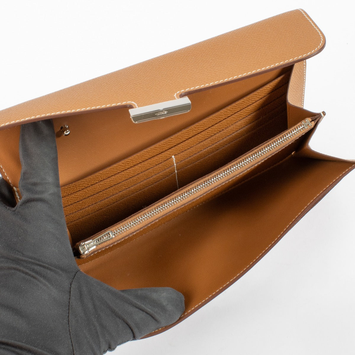 Hermès Constance To Go Wallet Gold Epsom PHW