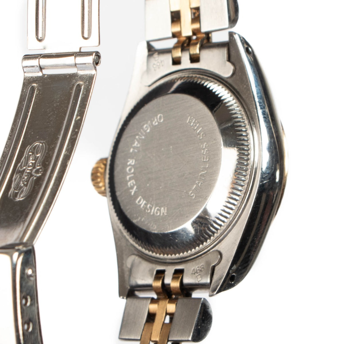 Montre Rolex Lady-Datejust 26 en Diamants, Acier Oystersteel et Or Jaune 18 carats