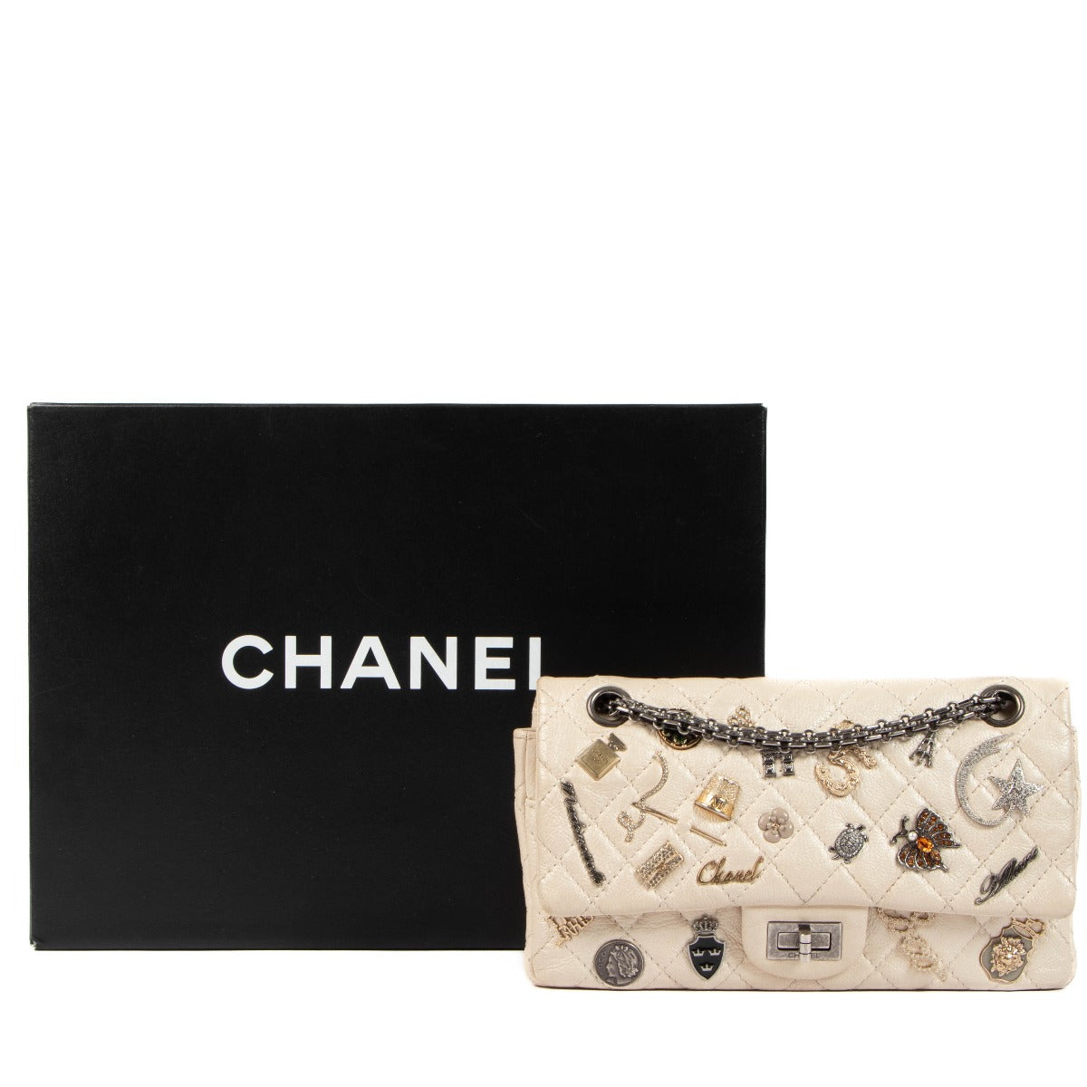 Chanel Pearly Leather Lucky Charms 2.55 Bag
