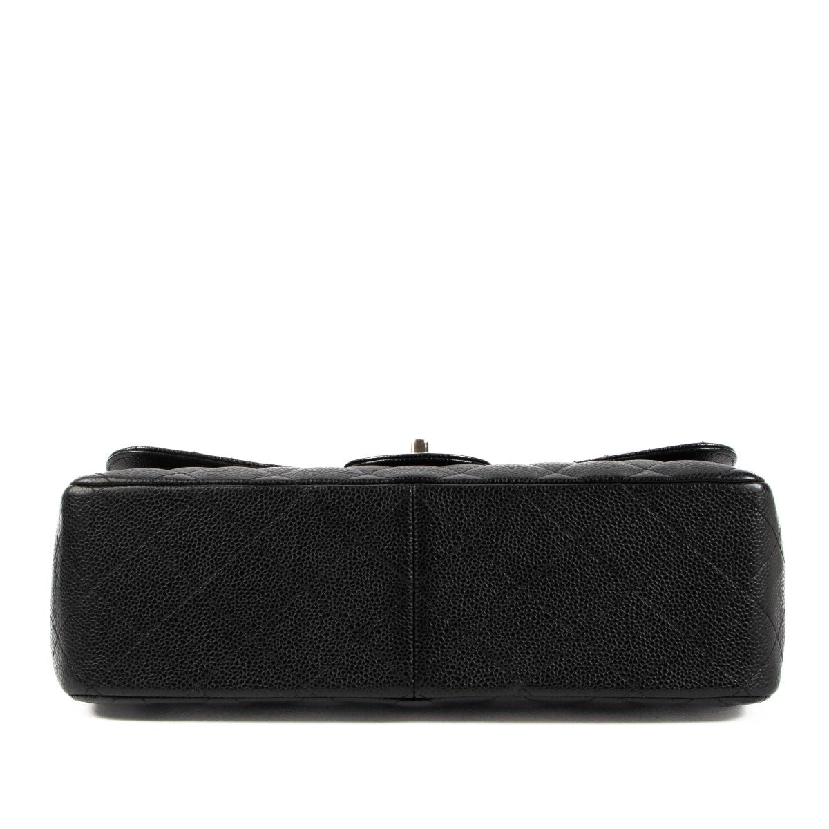 Chanel Zwart Caviar Leer Grote Classic Flap Bag