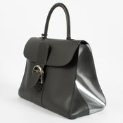 Delvaux Brillant Anthracite Grey and Silver Metallic Brillant GM Bag