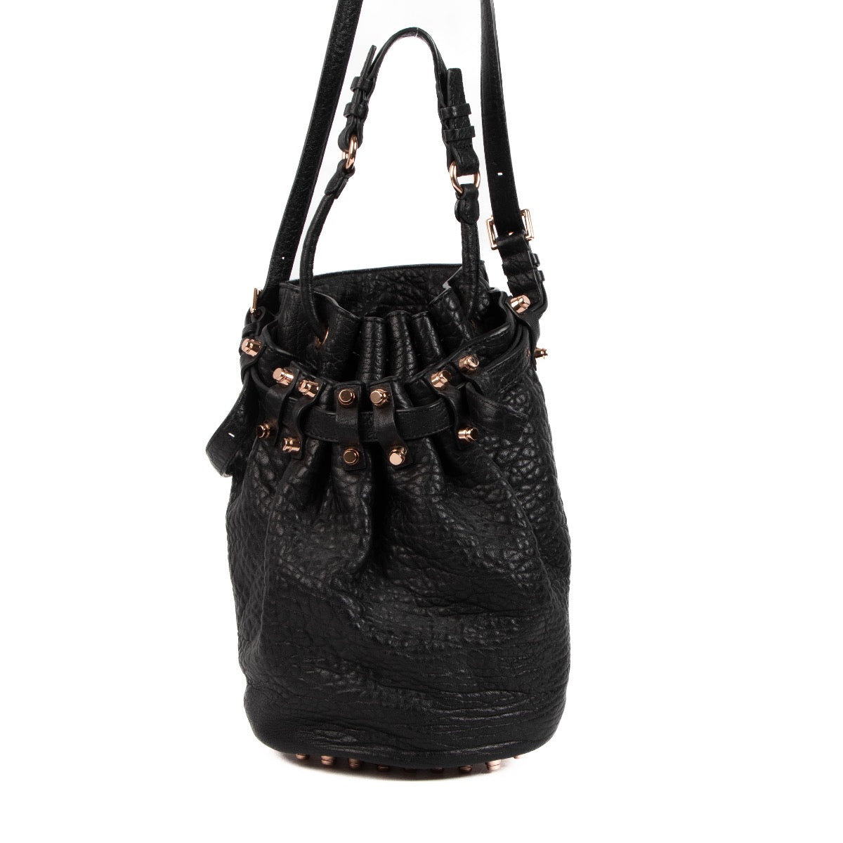 Alexander Wang Black Leather Diego Bucket Bag, Alexander Wang Bucket Bag, Alexander Wang Diego, Alexander Wang Bag, Labellov, Preloved, Fashion, Designer, Alexander Wang,