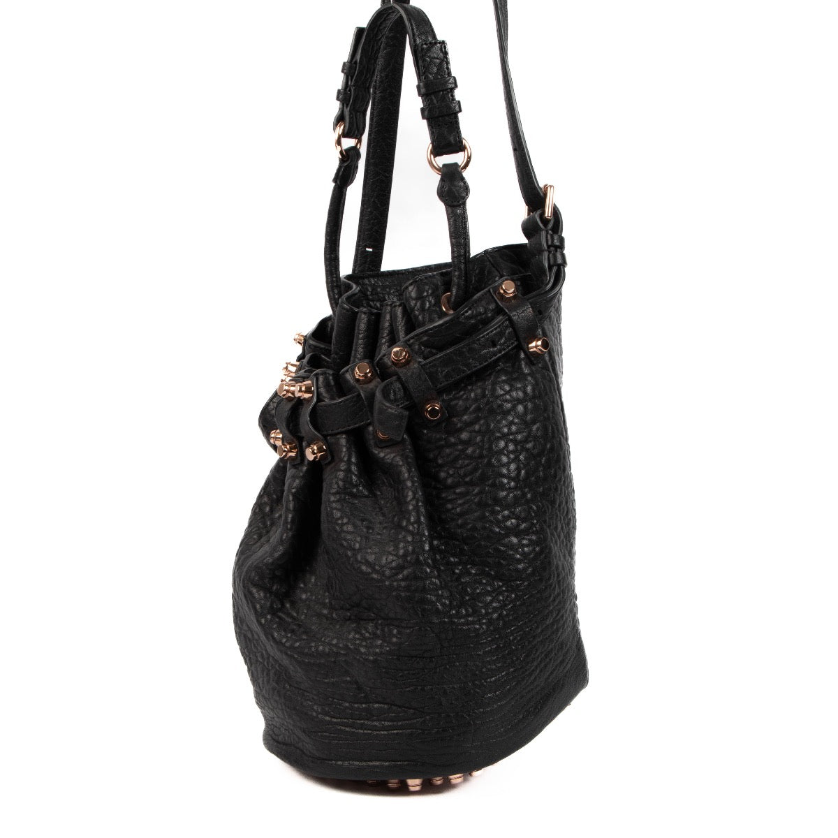 Alexander Wang Black Leather Diego Bucket Bag, Alexander Wang Bucket Bag, Alexander Wang Diego, Alexander Wang Bag, Labellov, Preloved, Fashion, Designer, Alexander Wang,