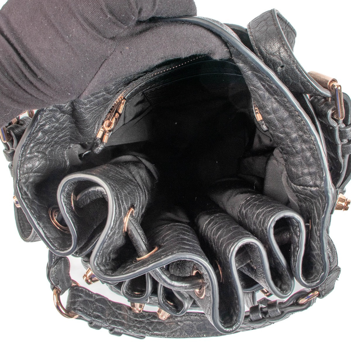 Alexander Wang Black Leather Diego Bucket Bag