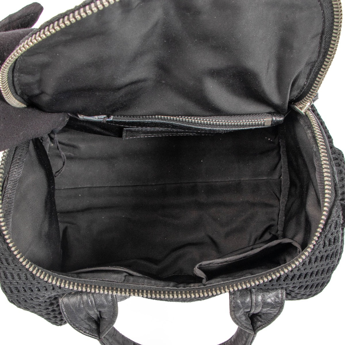 Alexander Wang Black Mesh Rockie Top Handle
