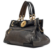 authentic second hand Balenciaga Grey Leather Moon Top handle Bag on Labellov.com