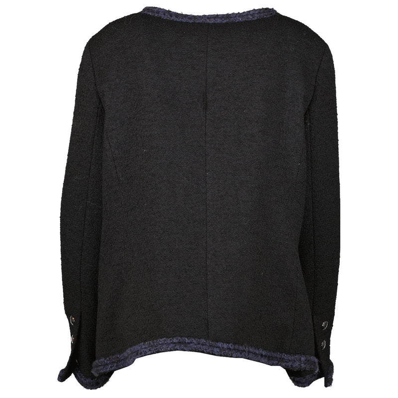 Shop 100% authentic second-hand Chanel 13A Paris-Édimbourg Black Tweed Braid Trim Jacket on Labellov.com