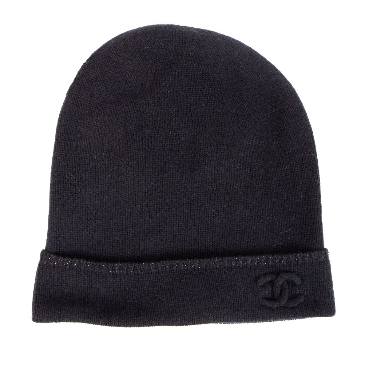 Chanel Blue CC Logo Cashmere Beanie