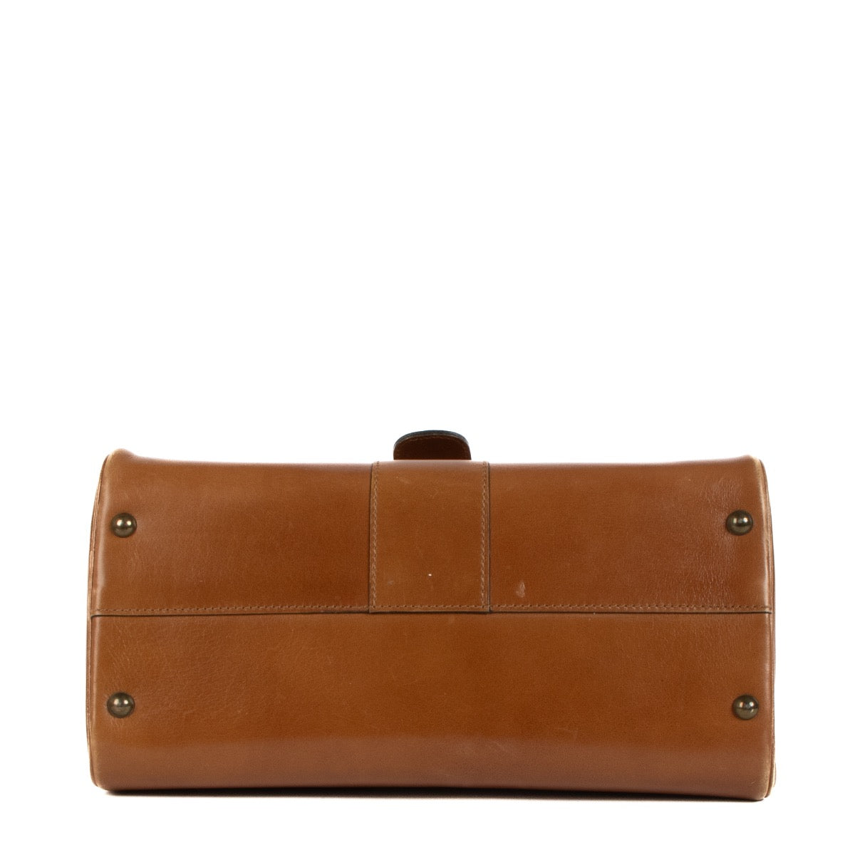 Shop safe online Delvaux Camel Box Calf Leather Brillant MM Top Handle. koop veilig online tegen de beste prijs.