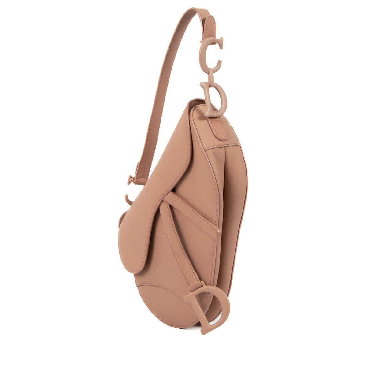 Christian Dior Blush Ultramatte Calfskin Saddle Bag