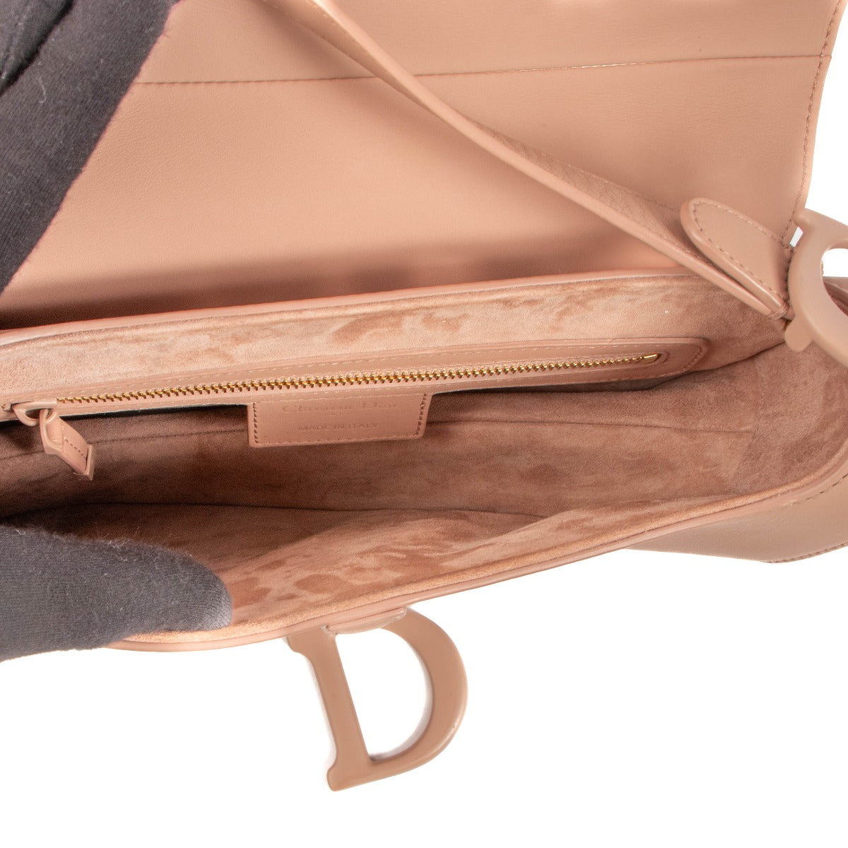 Christian Dior Blush Ultramatte Kalfsleren Saddle Bag