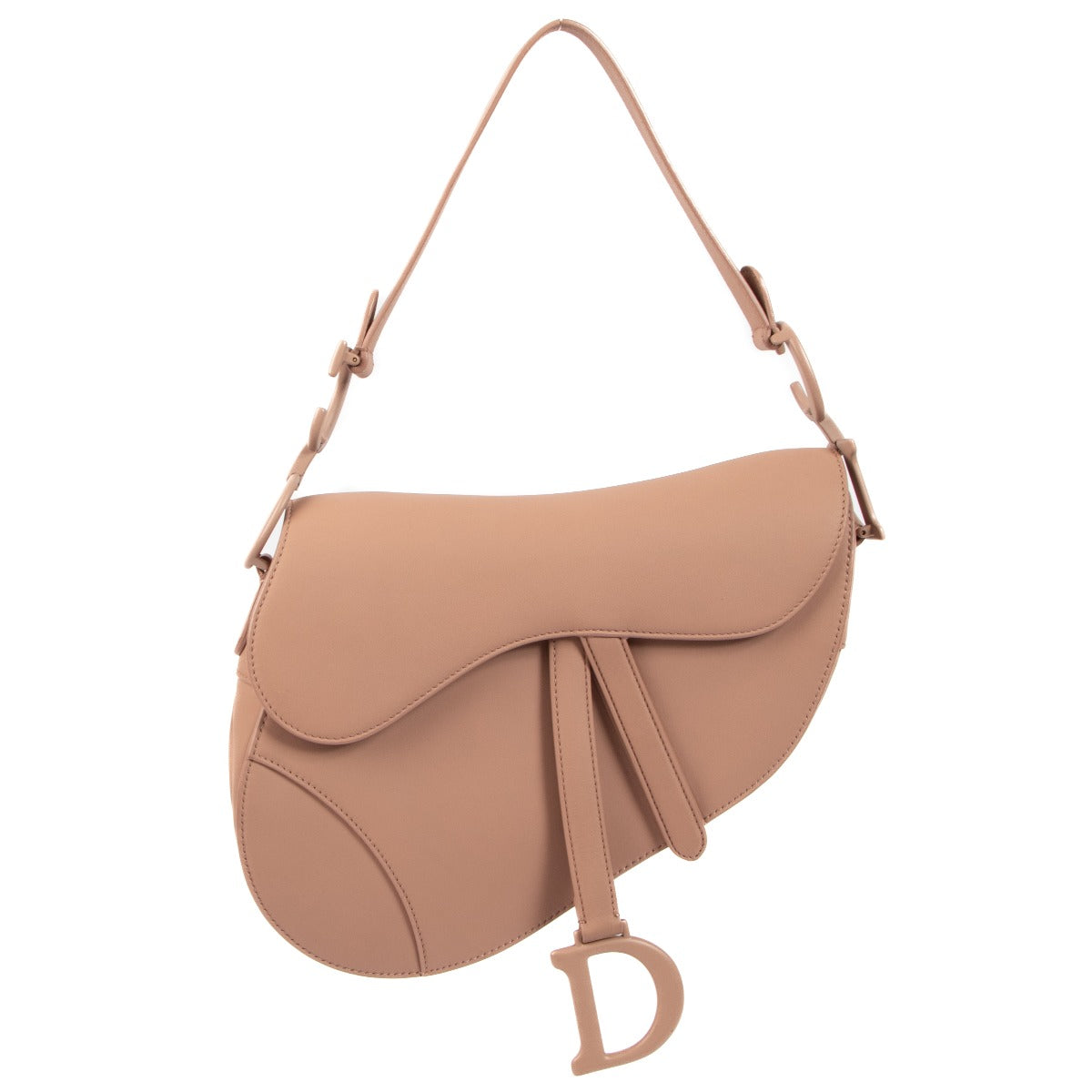Christian Dior Blush Ultramatte Calfskin Saddle Bag